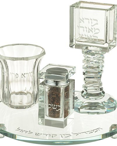 סט הבדלה מהודר מקריסטל