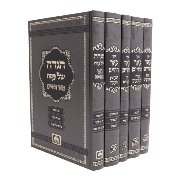 סט באר החיים מועדים - הרב אלימלך בידרמן / 5 כרכים